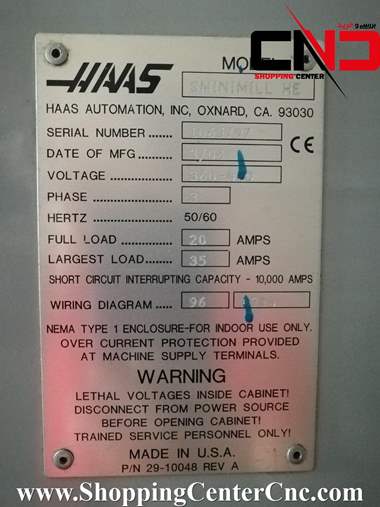 فرز سی ان سی سه محور HAAS Mini Mill HE ساخت امریکا